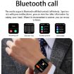 P6 1.54" IP68 Waterproof Smartwatch, Bluetooth Call & Monitoring Green - 6