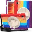 Shockproof Red Case for Galaxy Tab A7 10.4 (2020) with Straps - 1