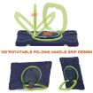 Galaxy Tab A7 10.4 T500/T505 Protective Case with Strap (Navy/Green) - 2