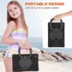 Samsung Galaxy Tab A7 10.4 Case with Holder & Strap (Black) - 5