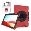 Red Shockproof Case for Microsoft Surface Pro X with Strap & Holder - 1