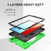 Shockproof Silicone Case for Microsoft Surface Pro X with Straps, Green - 3
