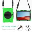 Shockproof Silicone Case for Microsoft Surface Pro X with Straps, Green - 4