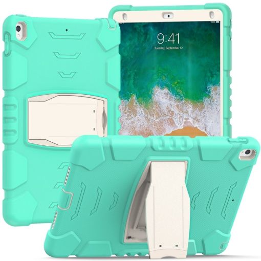 Mint Green 3-Layer Shockproof Case with Holder for iPad Pro 10.5 - 1