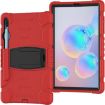 Shockproof Case & Holder for Galaxy Tab S6 T860 (Red+Black) - 3