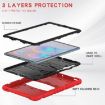 Shockproof Case & Holder for Galaxy Tab S6 T860 (Red+Black) - 6