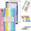 Samsung Galaxy Tab S6 T860 Pink Shockproof Case with Holder - 4