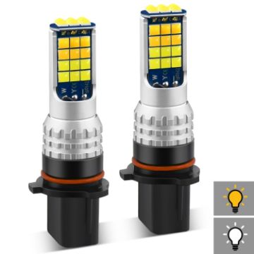 V6 P13W 30W 3000LM IP65 LED Fog Light, Double Color 30LEDs SMD-2525 - 1