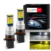 V6 P13W 30W 3000LM IP65 LED Fog Light, Double Color 30LEDs SMD-2525 - 2