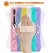 Samsung Galaxy Tab S9+/S8+/S7 FE Case with Holder & Strap, Pink - 2