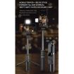 Q02S White Bluetooth Selfie Stick Tripod with Fill Light Holder - 2