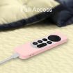 Red Silicone Case with Rope for Apple TV 4K 4th Siri Remote - 5