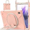 Samsung Galaxy Tab S7 FE T730 Case w/ Holder & Strap, Rose Gold - 2