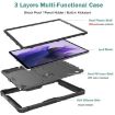 Shockproof Black Case with Holder for Samsung Galaxy Tab S7 FE - 4