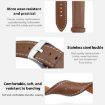 Amazfit T-Rex 3 Black Shark Leather Watch Band 22mm (Coffee) - 3