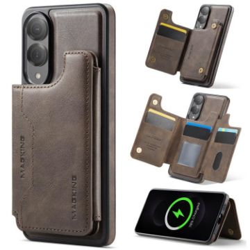 Samsung Galaxy S25 Edge 5G DG.MING MagSafe Card Case (Coffee) - 1
