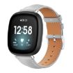 Grey Leather Watch Band for Fitbit Versa 4/3/Sense 2/1 (20mm) - 1