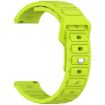 18mm Lime I-Shaped Solid Color Silicone Watch Band - 3