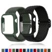 Rainbow Nylon Watch Band & Frosted Case for Apple Watch 40/41mm - 2