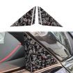 Forged Gold Foil Carbon Fiber A-pillar Stickers for Corvette C8 - 1