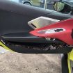 4pcs Gold Foil Carbon Fiber Door Stickers for Corvette C8 2020- - 3