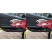 4pcs Gold Foil Carbon Fiber Door Stickers for Corvette C8 2020- - 5