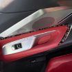 Red Carbon Fiber Car Door Stickers for Corvette C8 2020+, 2pcs Set - 3