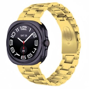 Samsung Galaxy Watch Ultra 47mm Five Beads Gold Steel Band - 1