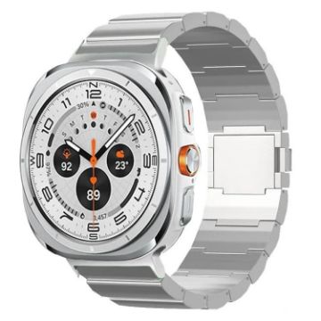 Samsung Galaxy Watch Ultra 47mm Magnetic Titanium Band (Silver) - 1