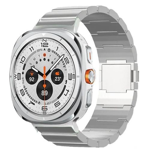 Samsung Galaxy Watch Ultra 47mm Magnetic Titanium Band (Silver) - 1