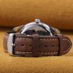 22mm Blue Retro Crazy Horse Leather Watch Band - 3