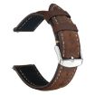 Suunto 9/9 Baro/D5/Core/7 24mm Retro Leather Watch Band Dark Brown - 1