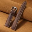 Suunto 9/9 Baro/D5/Core/7 24mm Retro Leather Watch Band Dark Brown - 2