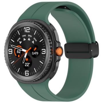 Samsung Galaxy Watch 8/8 Classic Magnetic Silicone Band (Dark Green) - 1