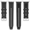 Samsung Galaxy Watch 8/8 Classic Hybrid Nylon Silicone Band Black - 5