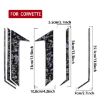 Gold Foil Carbon Fiber Roof Camera Stickers for Corvette C8 (6pcs) - 2