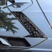 Gold Foil Carbon Fiber Roof Camera Stickers for Corvette C8 (6pcs) - 3
