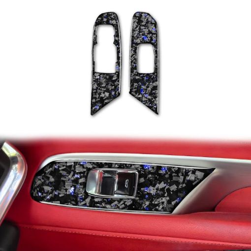 Gold Foil Carbon Fiber Window Stickers for Corvette C8 2020+ - 1
