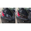4pcs Forged Gold Foil Carbon Fiber Taillight Stickers for Corvette C8 - 5