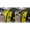 Forged Gold Foil Carbon Fiber Door Stickers for Corvette C8 2020+ - 5