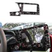 Chevrolet Corvette C8 Red Carbon Fiber Screen Frame Sticker 2020- - 1