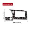 Chevrolet Corvette C8 Red Carbon Fiber Screen Frame Sticker 2020- - 2
