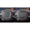 Forged Gold Foil Carbon Fiber Steering Wheel Sticker for Corvette C8 - 5