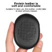 Snap-on Protein Leather Earpads: 2pcs for KEF M400 (Black) - 3