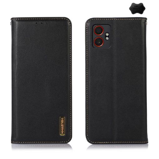 Samsung Galaxy XCover7 Pro KHAZNEH Leather Case (Black) - 1
