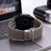 20mm Silver Milanese Mesh Watch Band with Parachute Buckle - 6