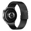 Milanese 20mm Fine Mesh Black Stainless Steel Watch Band - 1