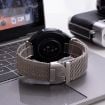 Milanese 20mm Fine Mesh Black Stainless Steel Watch Band - 6