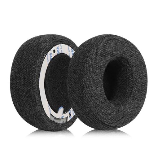 Cotton Replacement Earpads (1 Pair) for Beats Solo3/Solo2 - Black - 1