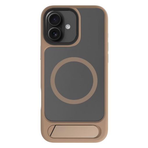 iPhone 16 Kalebol MagSafe Invisible Tilt Holder Gold Case - 1